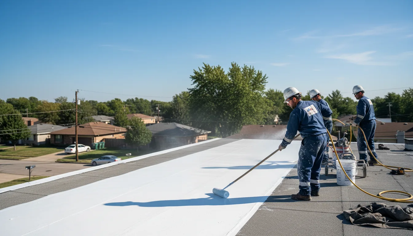 Commercial roof coating in Morning Sun, IA near me